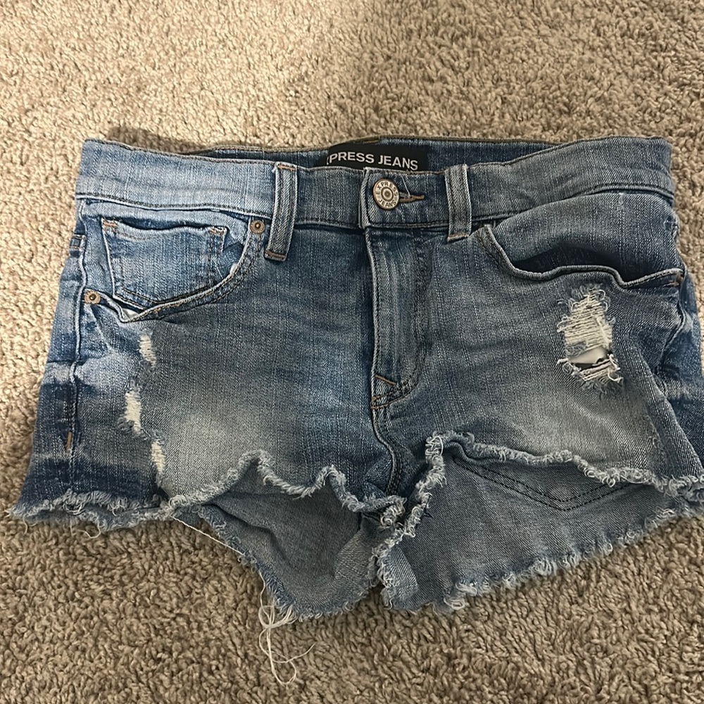 Express short jean shorts